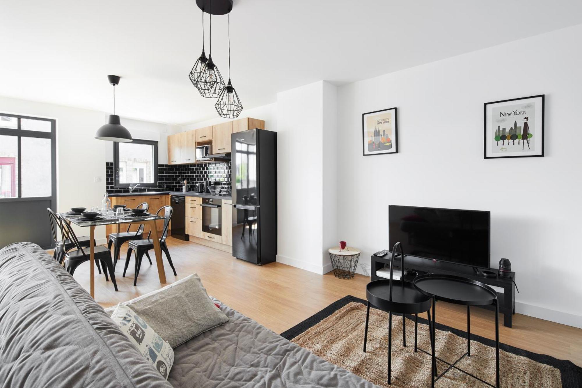 New-York New-York : Fibre Wifi/Linge/Parking Apartment Chateaubriant Exterior photo
